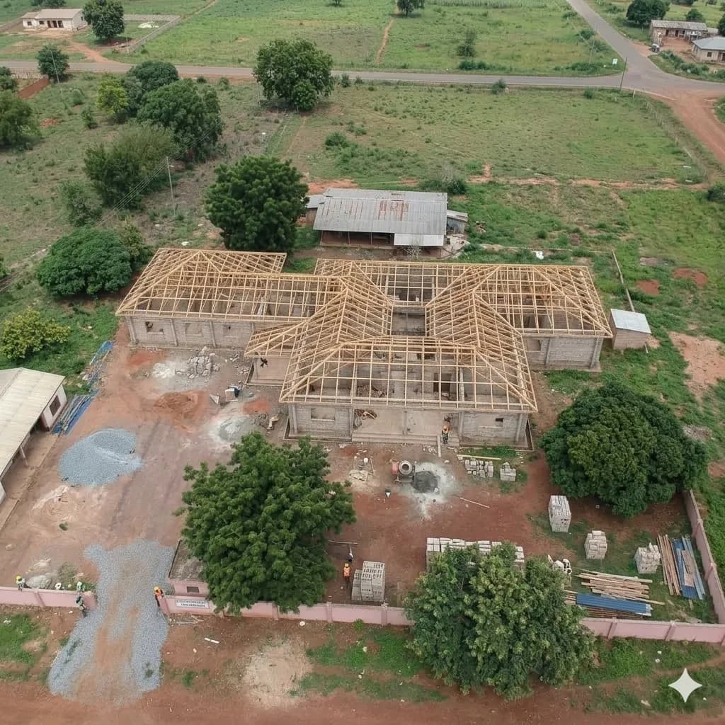 Hip Roof Construction - Kinkok Roofing project