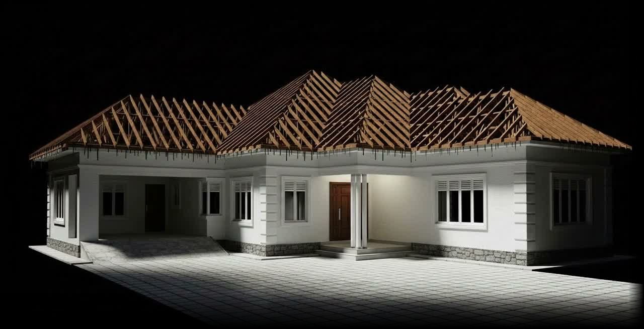 3D render of a Kinkok Roofing home